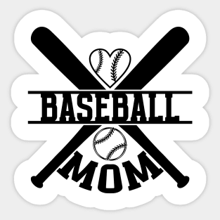 Baseball Mom v2 Sticker